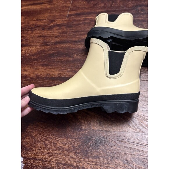 Time & Tru Women’s Chelsea Rain Boot Size 10 Tan - Picture 5 of 6